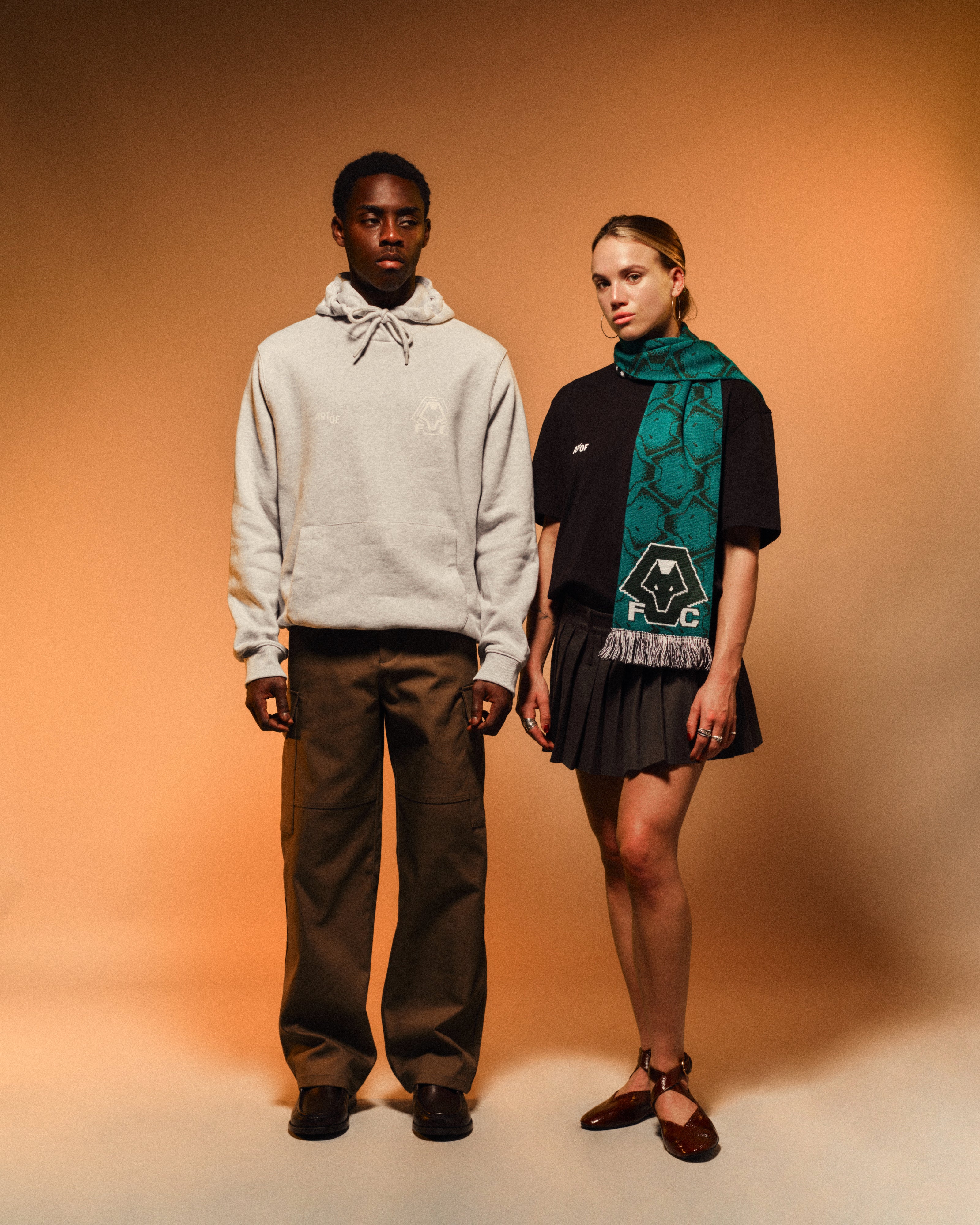 ART OF Football x Wolves Heritage Scarf | AOF Knitted Accessories