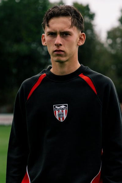 ART OF Sunderland Black Panelled Sweat | SAFC Embroidered Football Top