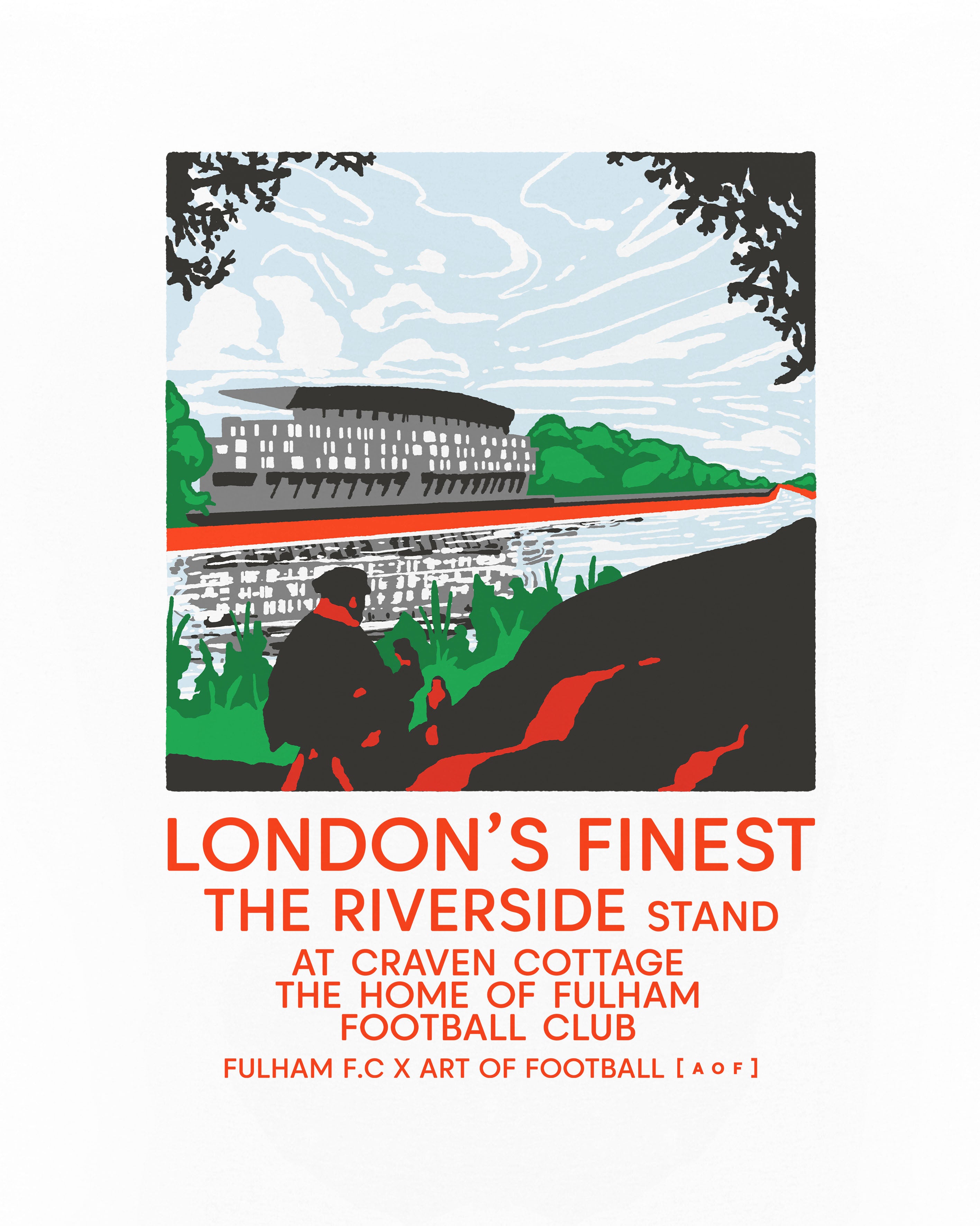 AOF Riverside Stand Print | Wall Art | Art of Football