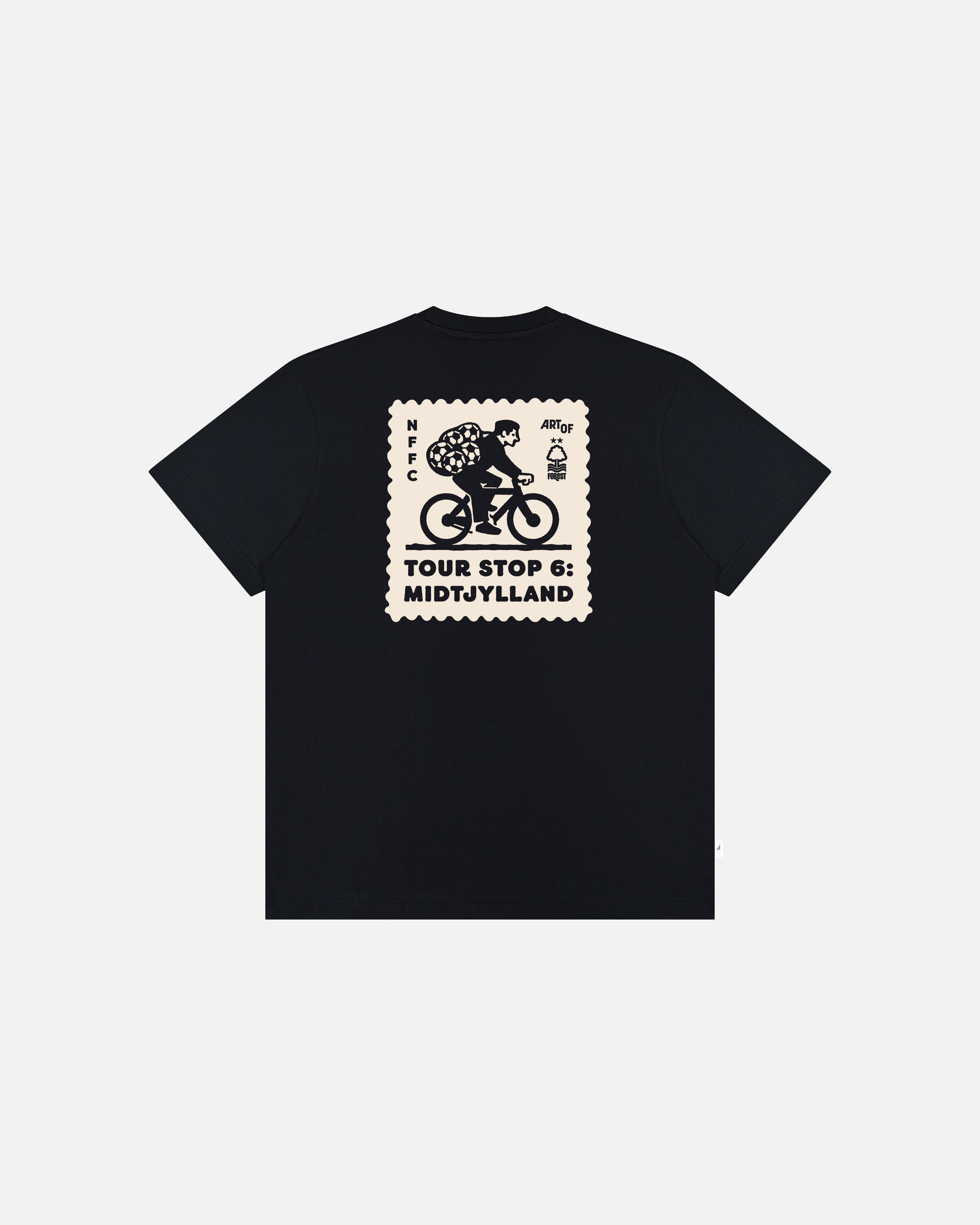 ART OF x Nottingham Forest In Midtjylland Tee | Black Football T-shirt