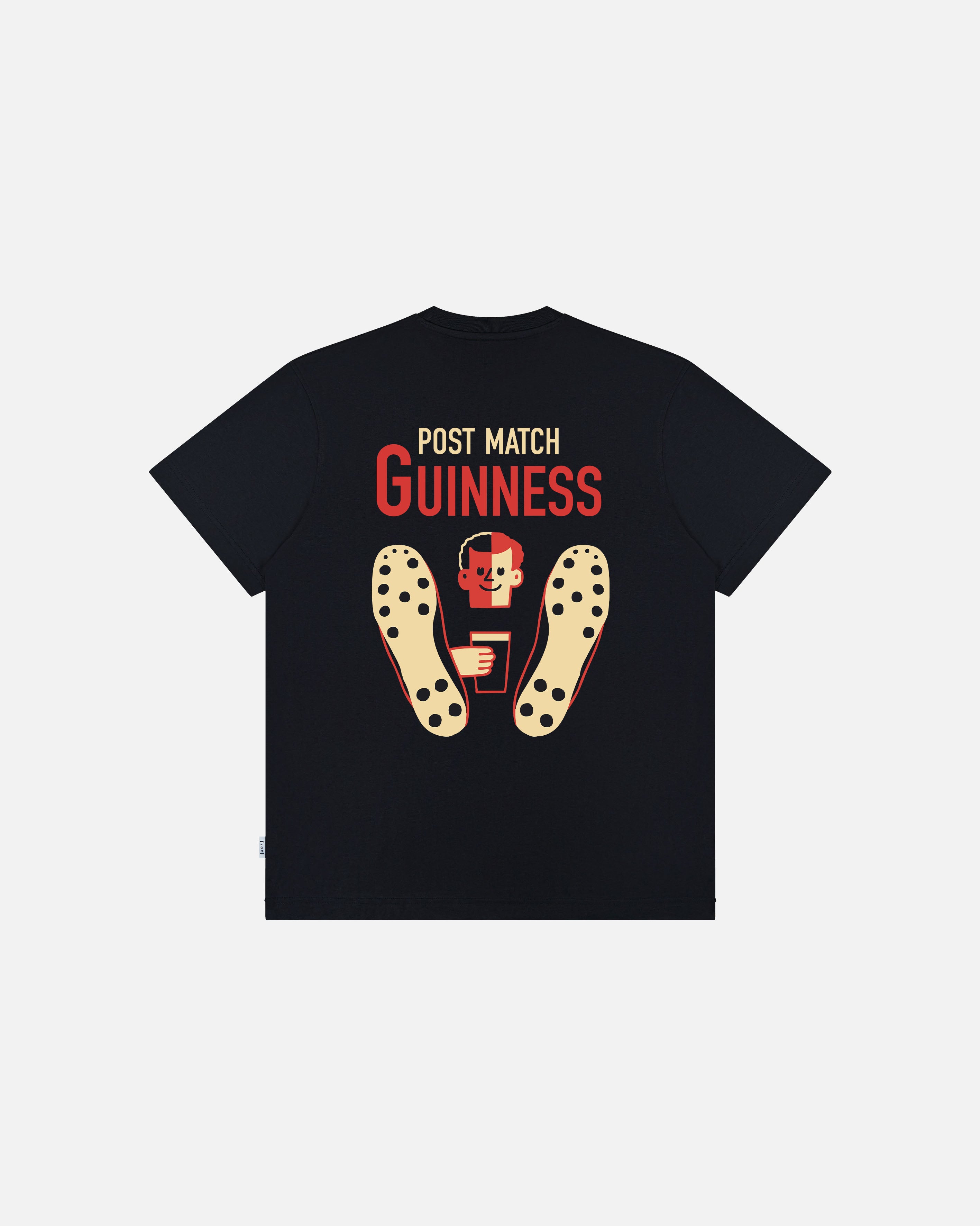 AOF X Guinness Post Match Guinness Tee | Black | Art Of Football