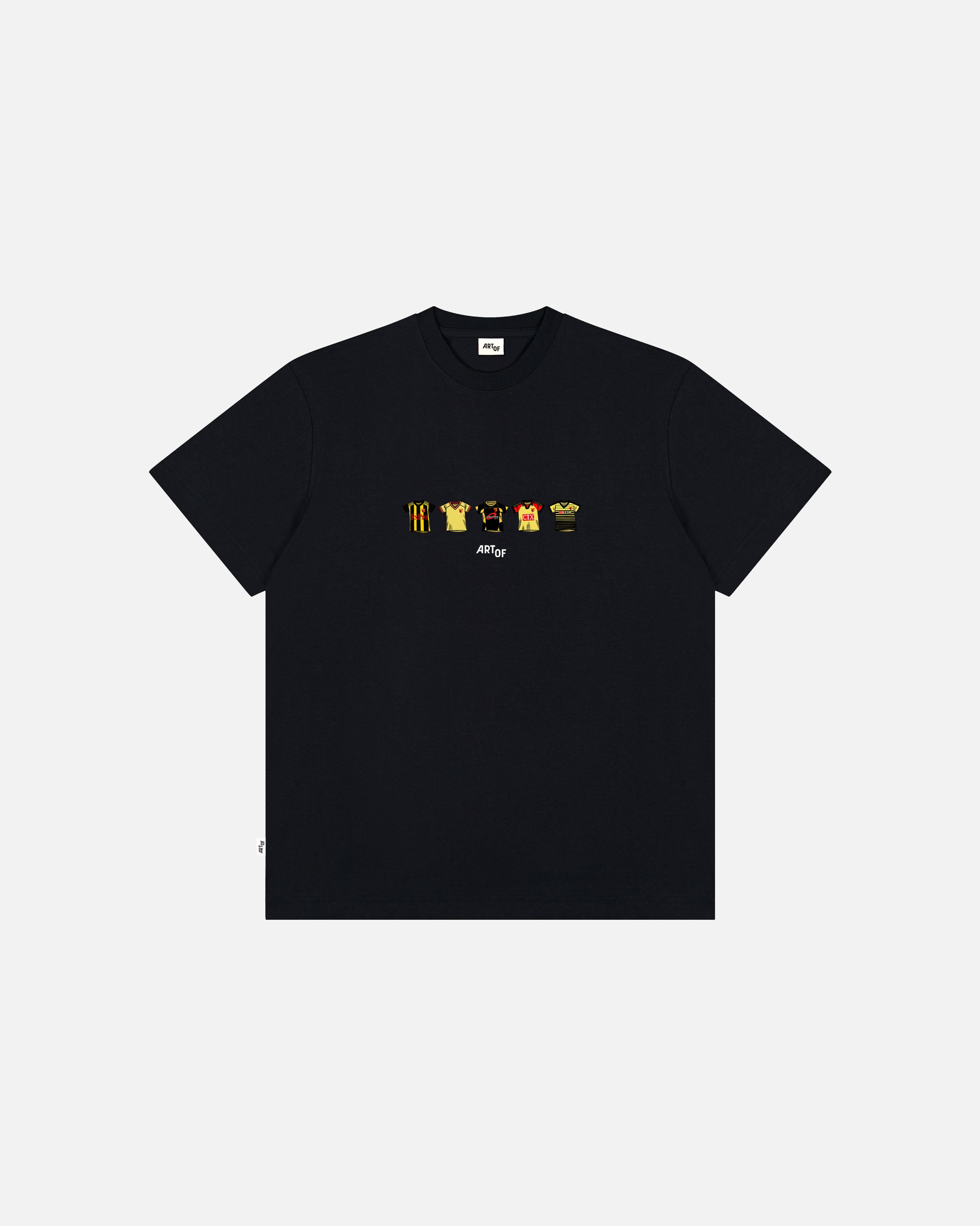 ART OF x Watford Printed Classics Tee | Black Graphic Football T-shirt
