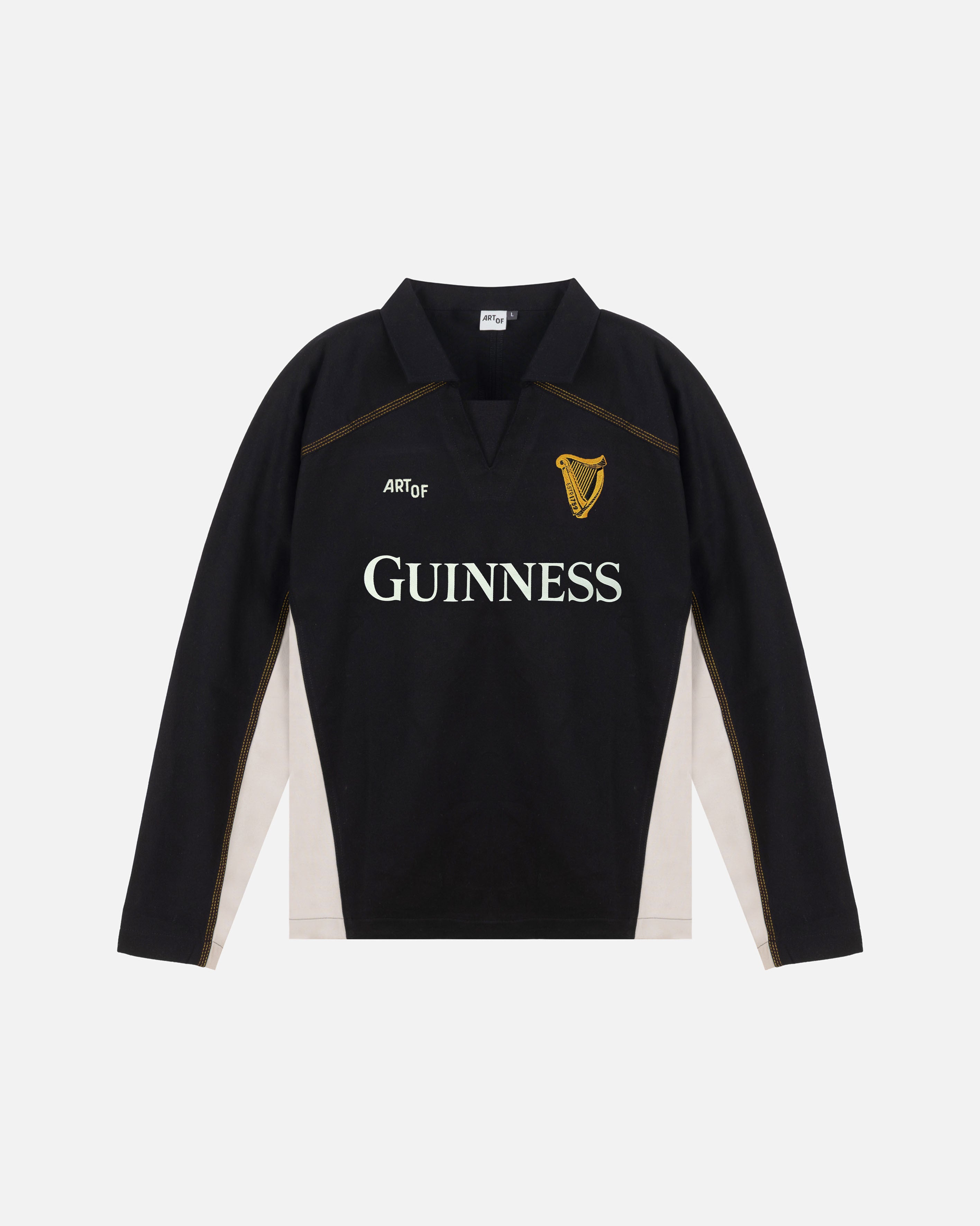 ART OF x Guinness Drill Top | Long Sleeved Embroidered Football Top