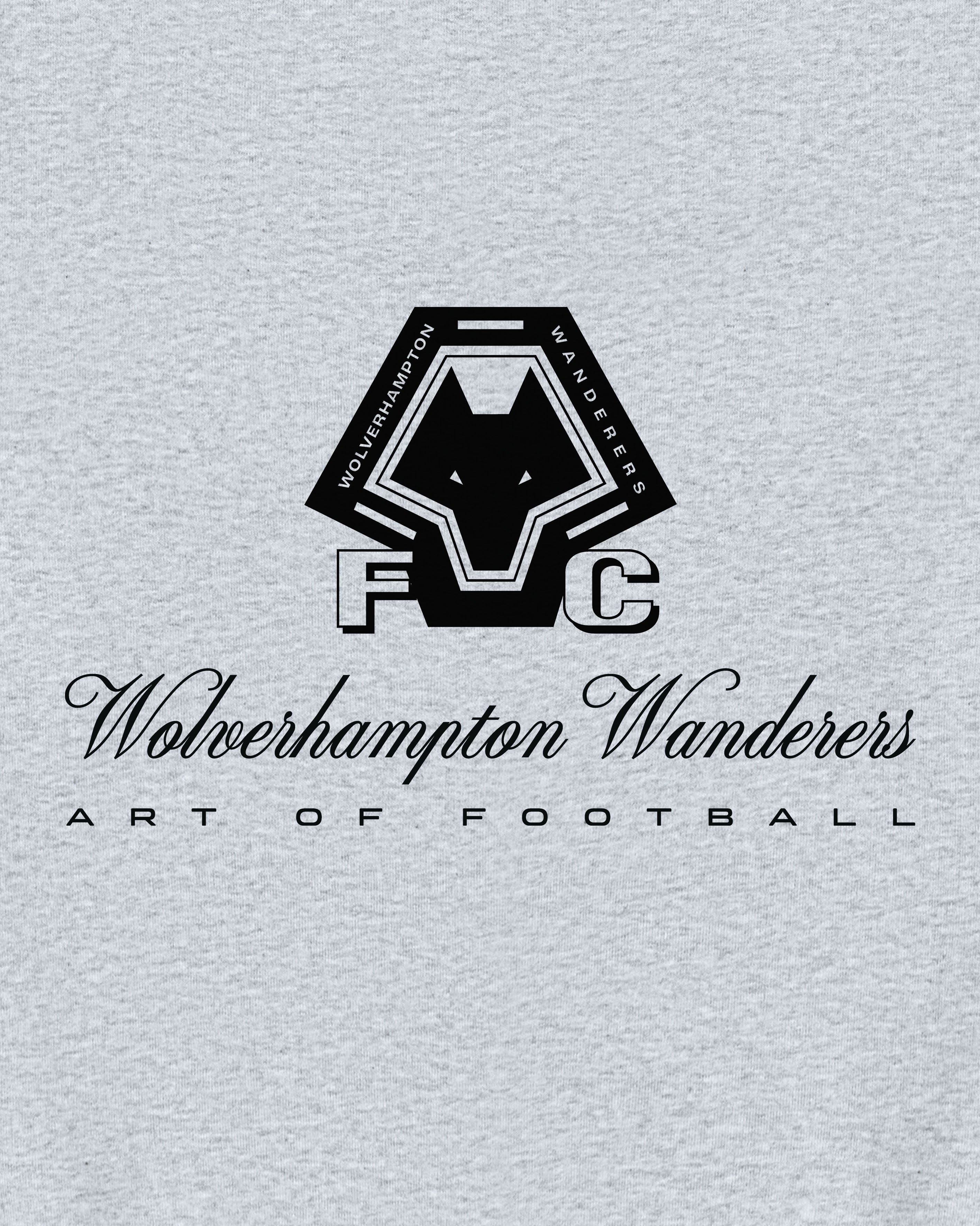 ART OF x Wolves Heritage Hoodie | Grey Printed Football Sweat