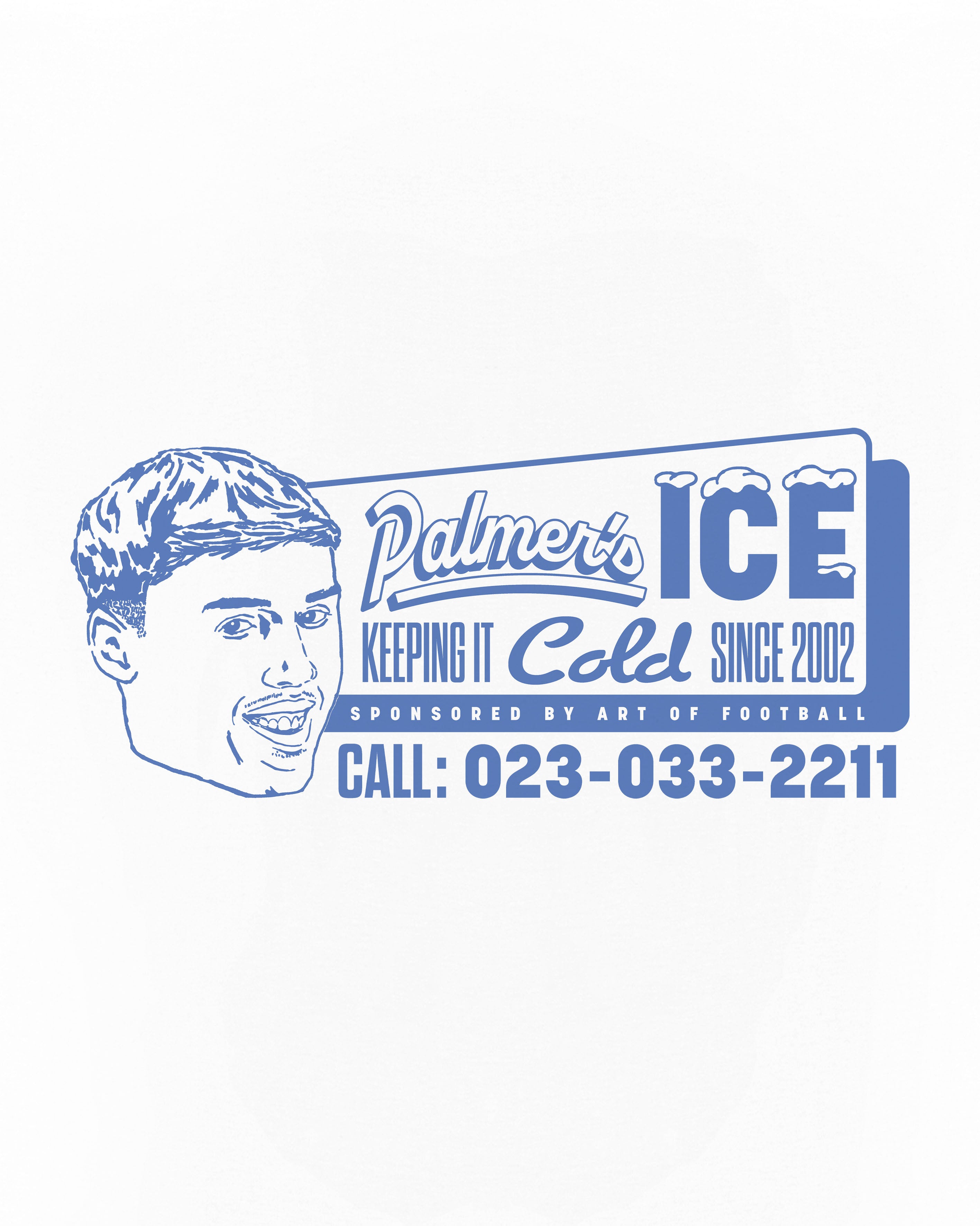 ART OF Cold Since 2002 Tee | CFC White Graphic Football T-shirt
