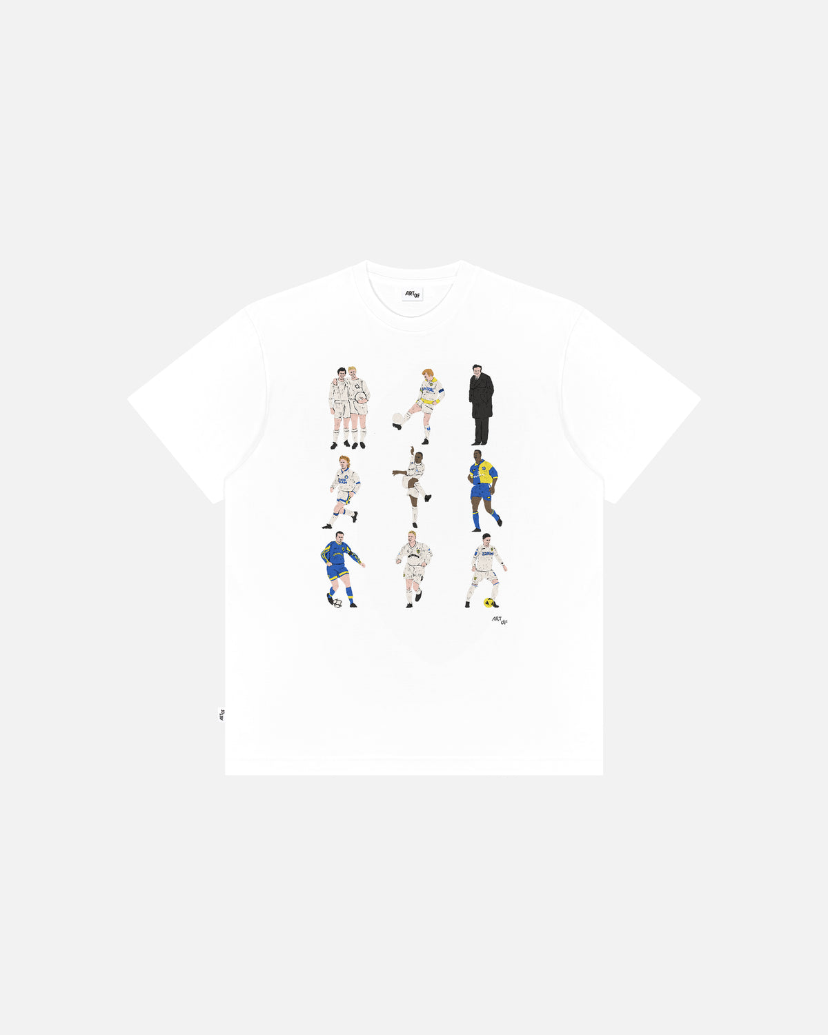 ART OF x Leeds Generations Tee | LUFC White Graphic Football T-shirt