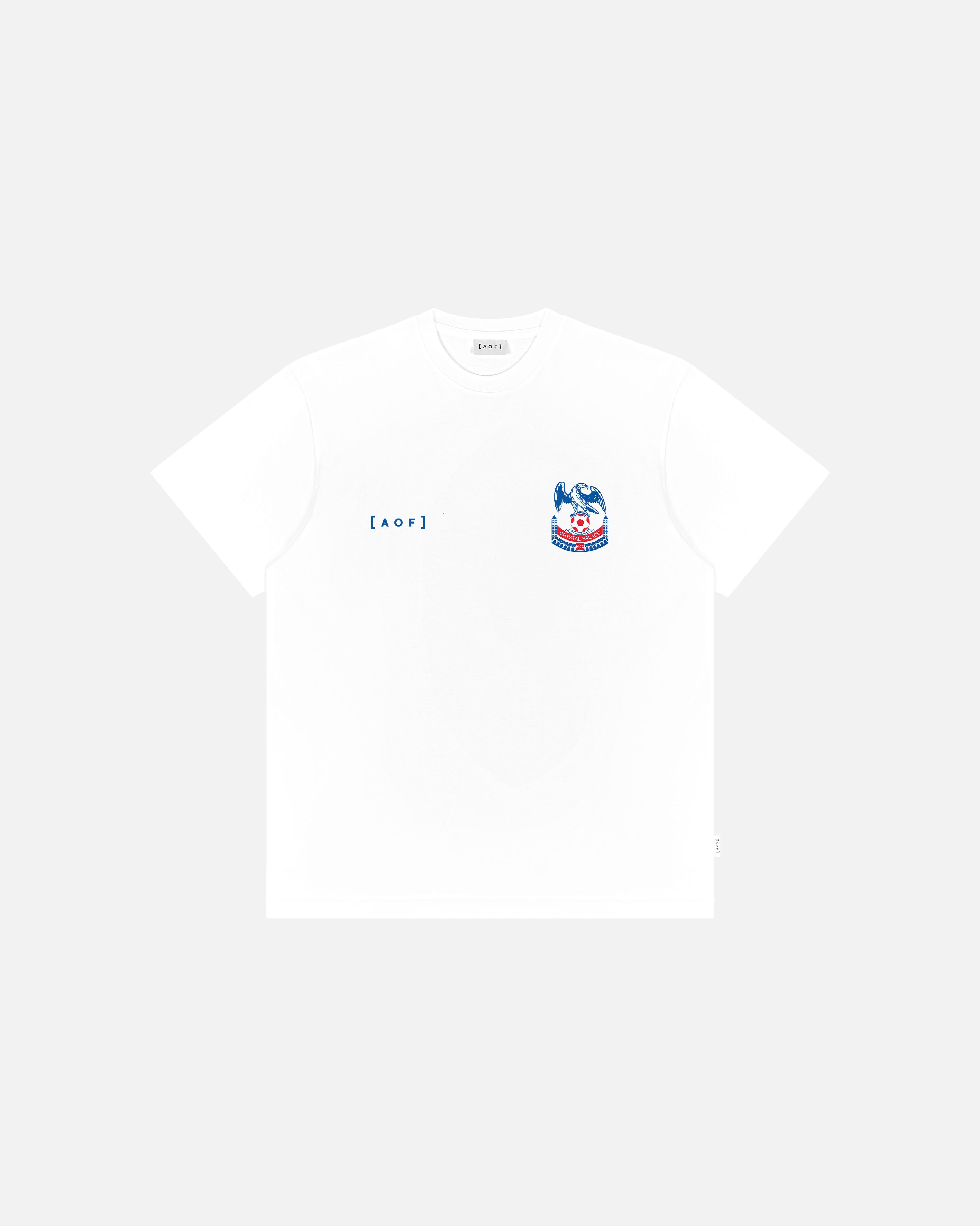 AOF x Crystal Palace 90s Crest Tee | White T-shirt | Shop Now