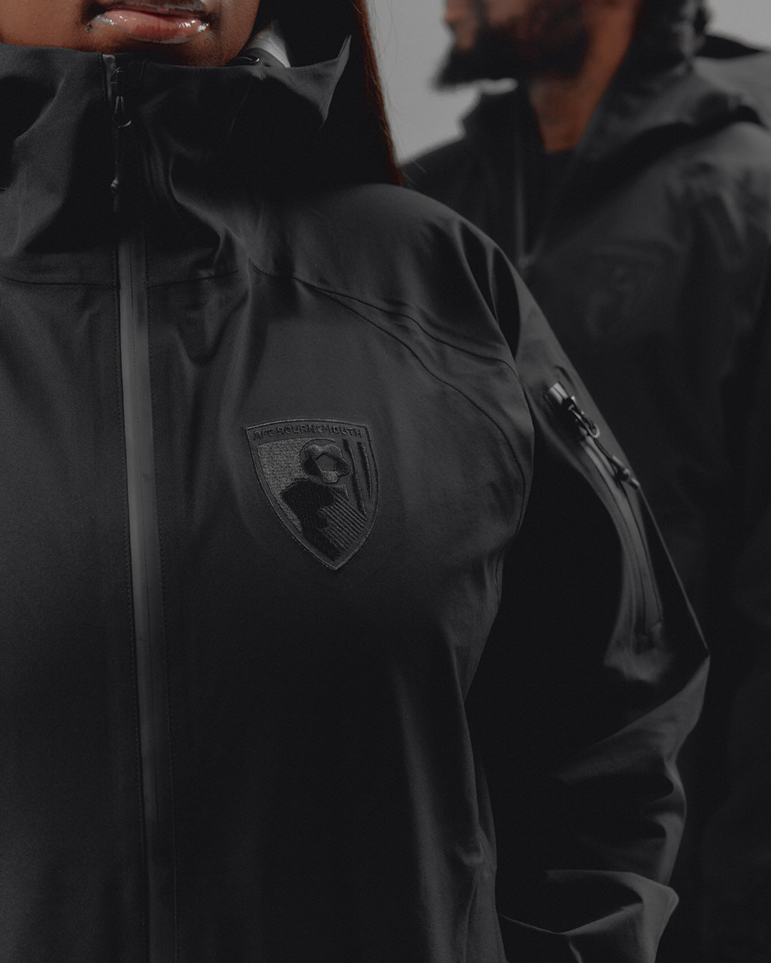 AOF AFC Bournemouth Shell Jacket | Black Coat | Art of Football
