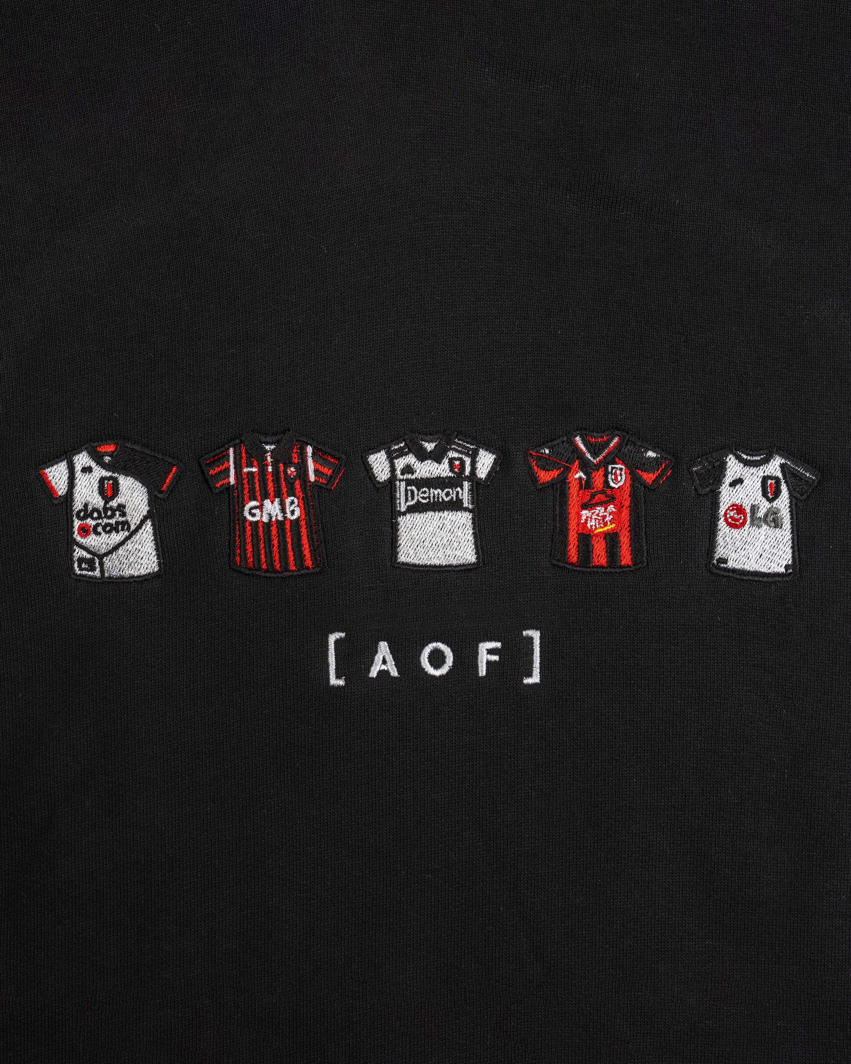 AOF Fulham Embroidered Classics | Black Hoodie | Art of Football