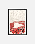United OF LFC 12th Man Framed Print | Football Art
