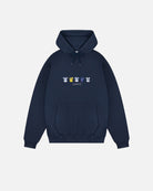 AOF THFC Embroidered Classics | Navy Hoodie | Art of Football