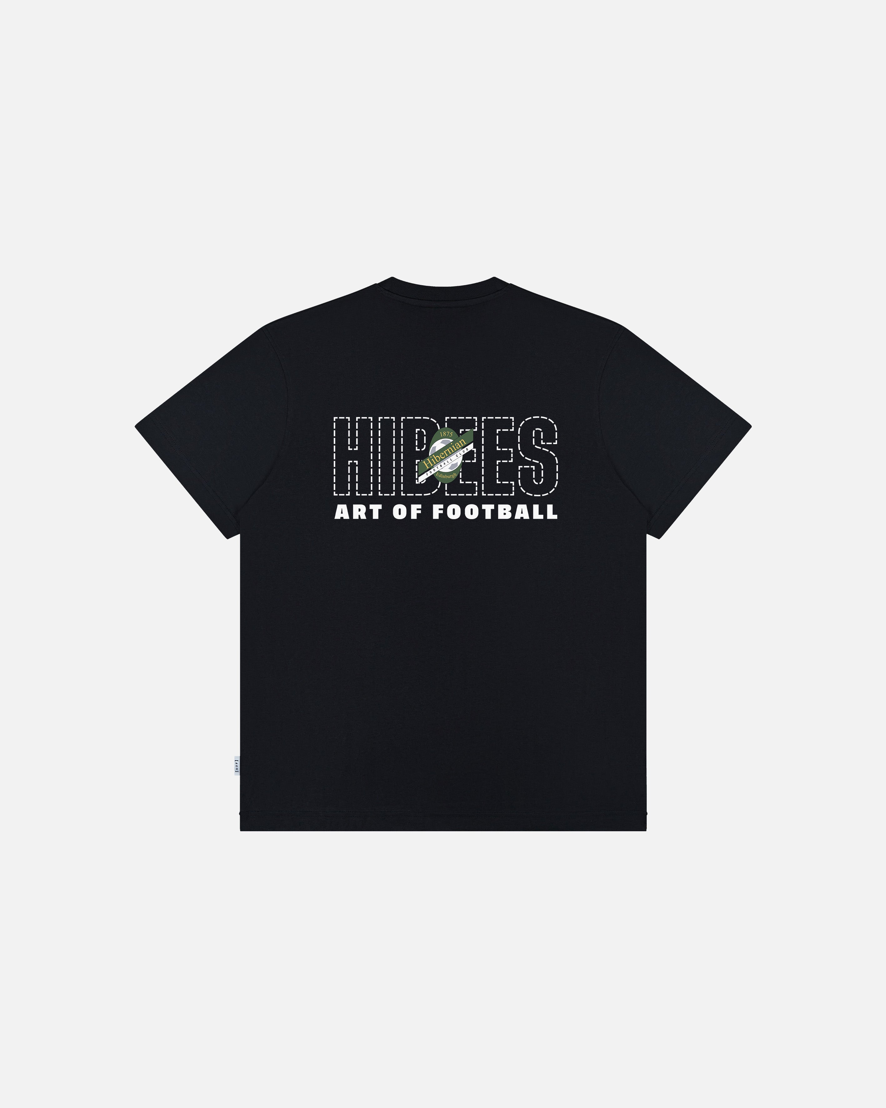 AOF Hibernian 90s Tee | Black Graphic T-shirt | Art of Football