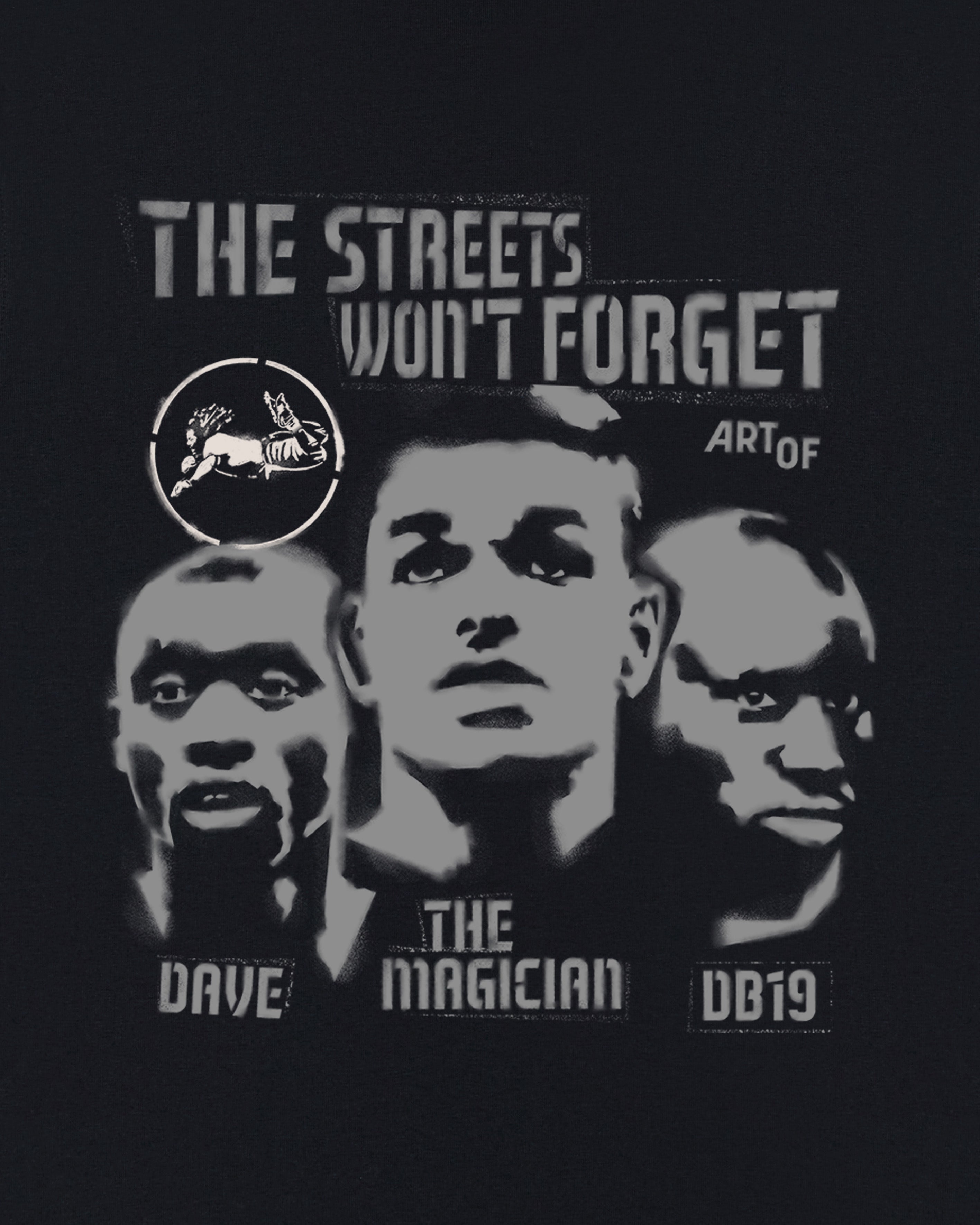 ART OF Secret Tournament The Streets Won't Forget Tee | Black T-shirt