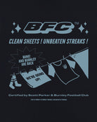 AOF Burnley Clean Sheets, Unbeaten Streaks Tee | Black Graphic T-shirt