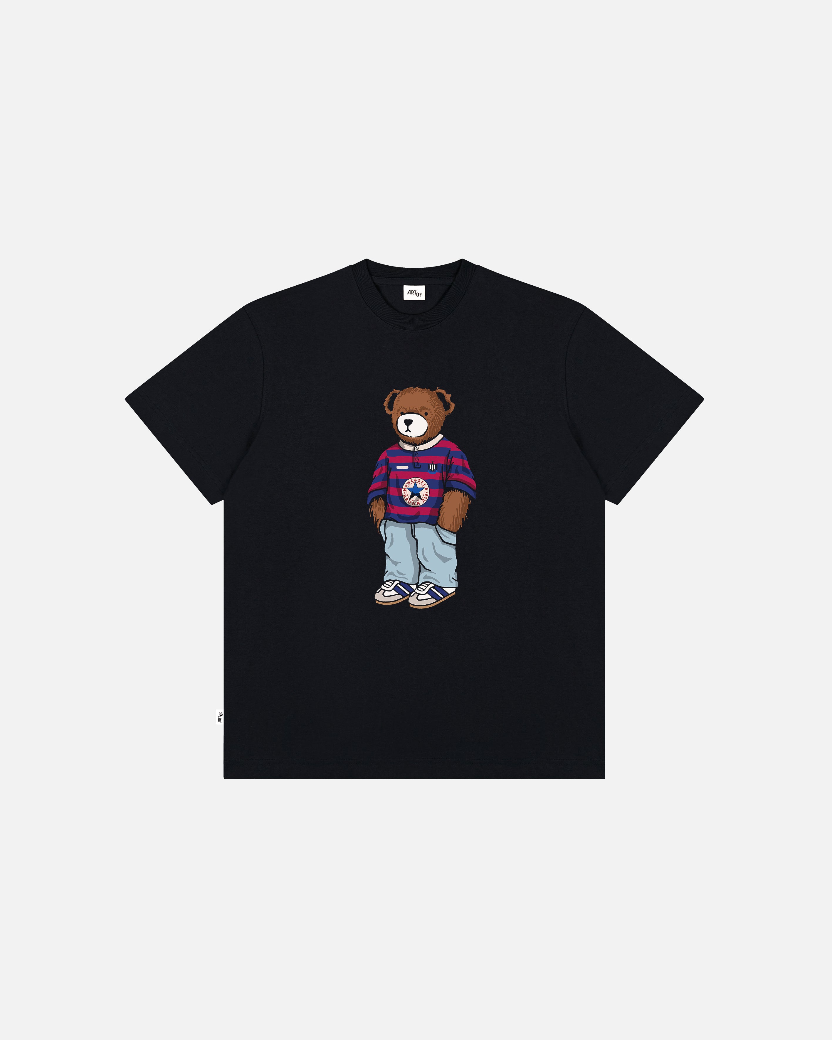 ART OF Toon Away Pickles Tee | NUFC Black Graphic Football T-shirt