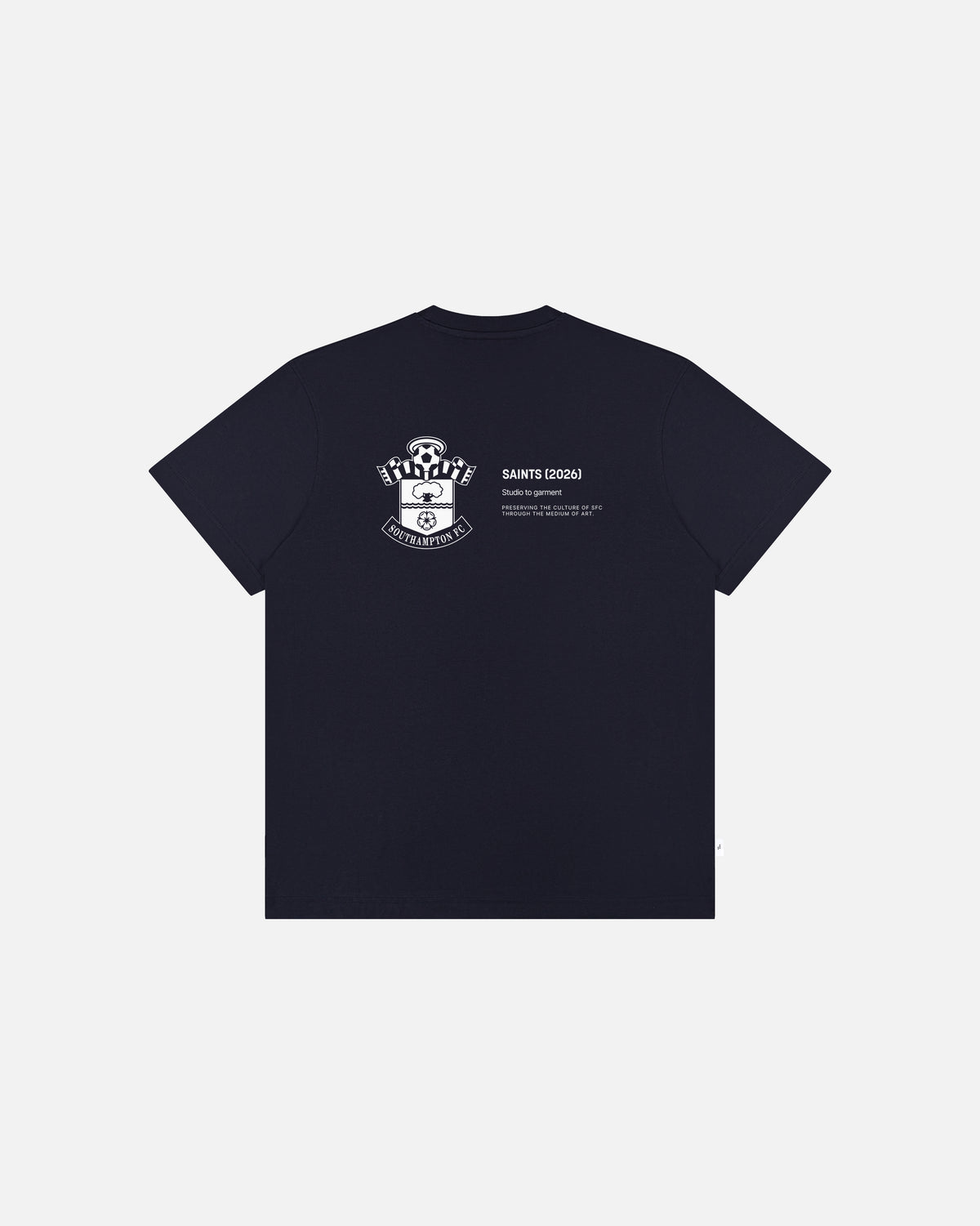 ART OF x Southampton Gallery Tee | Navy Graphic Football T-shirt