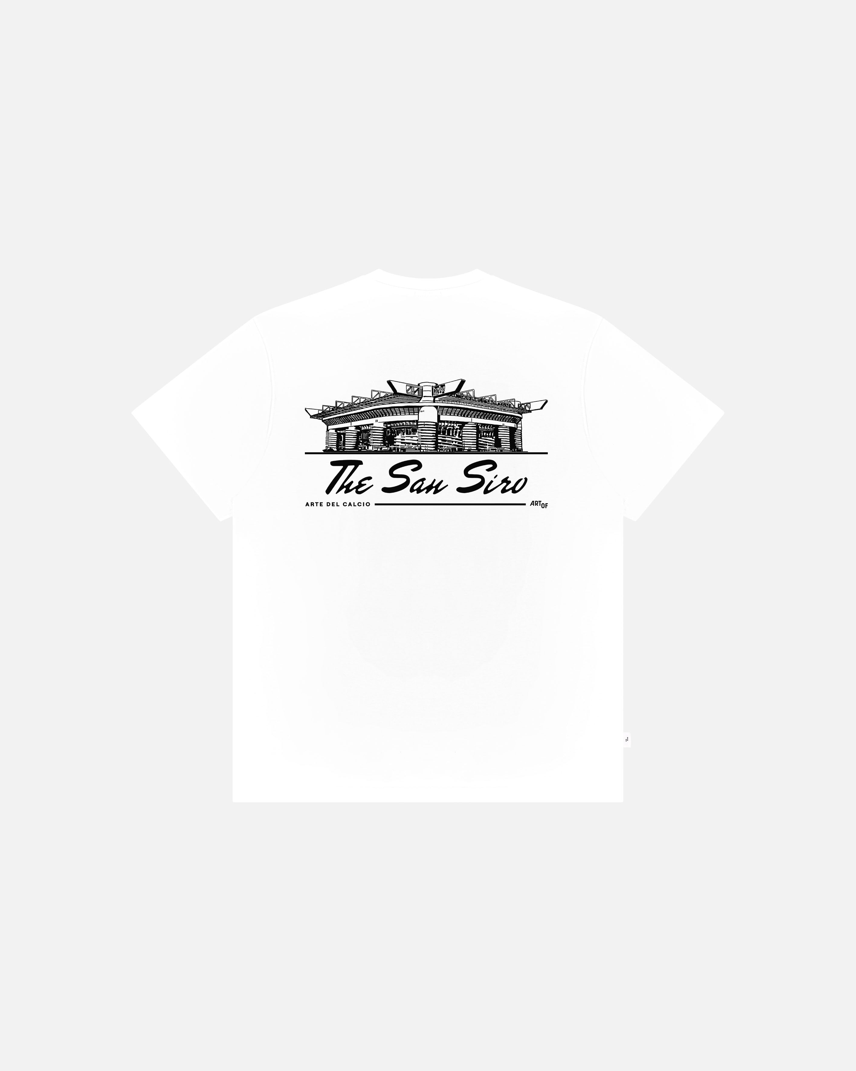 ART OF San Siro Tee | White Graphic Football T-shirt
