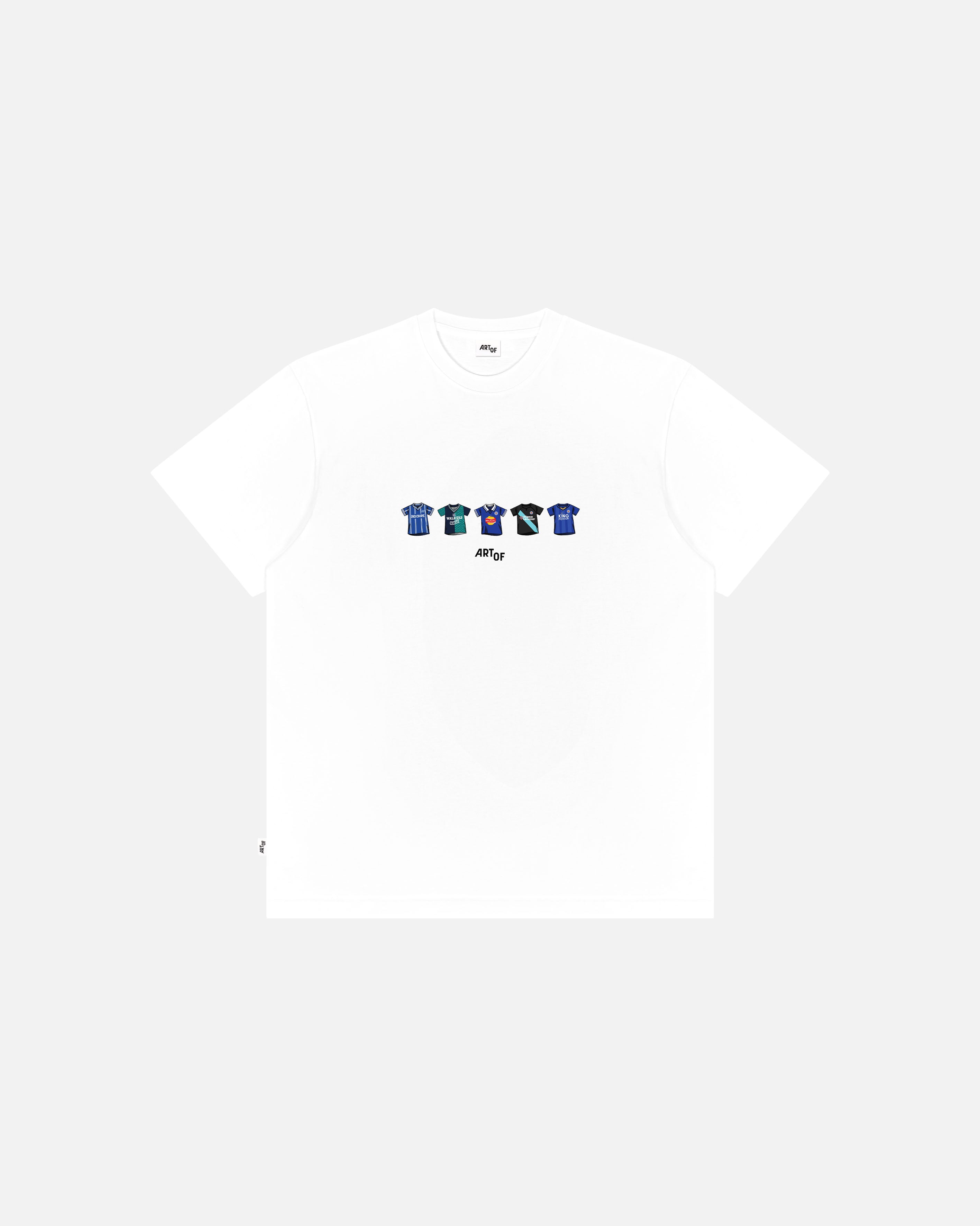 ART OF x Leicester Printed Classics Tee | White Football T-shirt