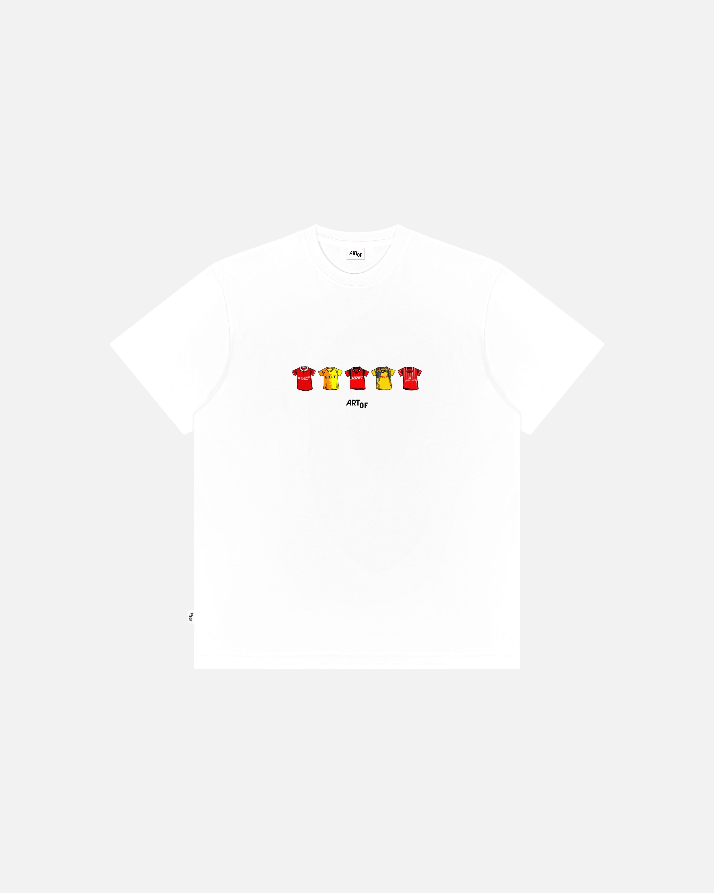 ART OF x Forest Printed Classics Tee | White Graphic Football T-shirt